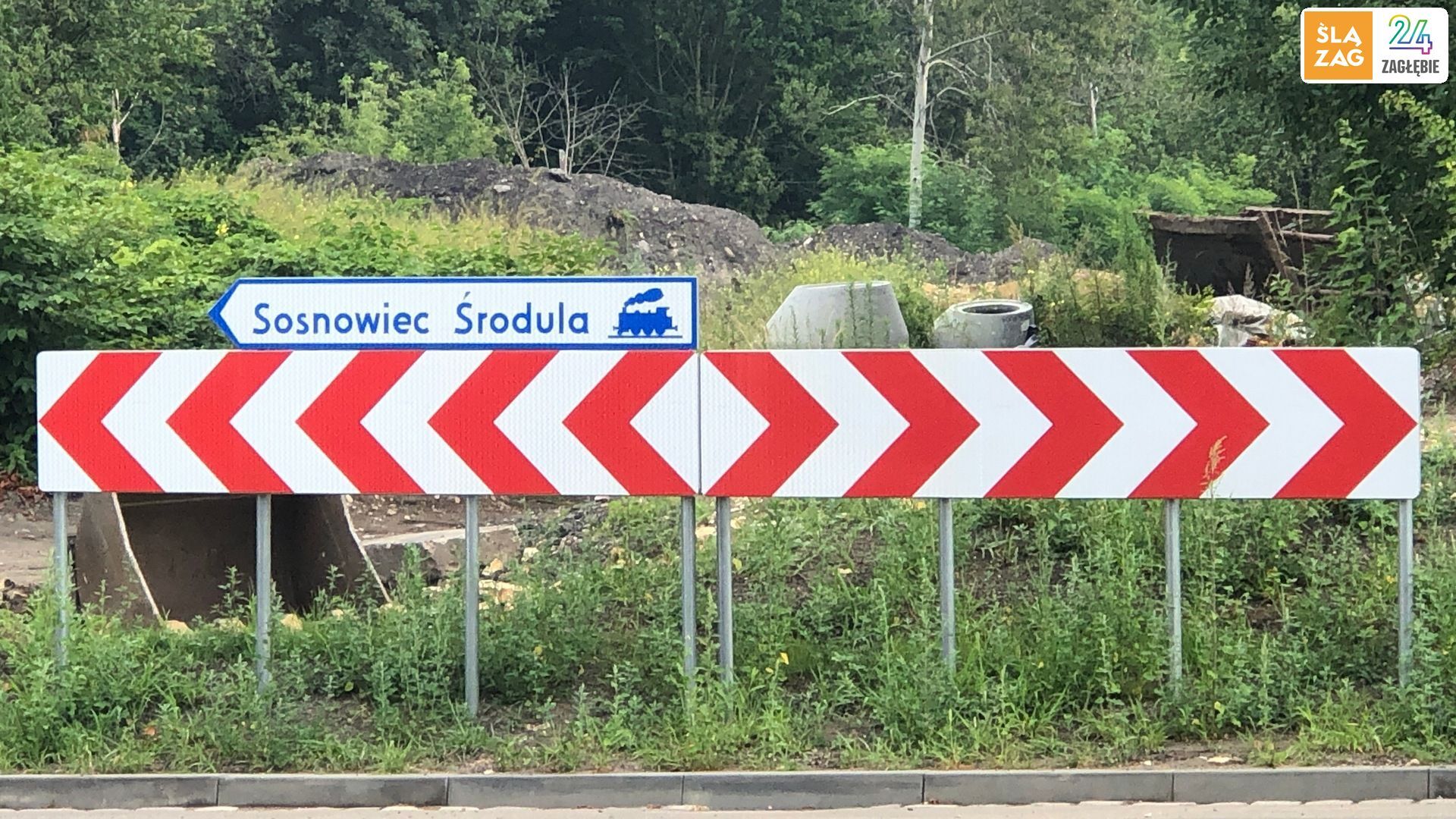 Sosnowiec-Środula. Łącznica między ulicą Piotrkowską a DK94. 8 lipca 2025.