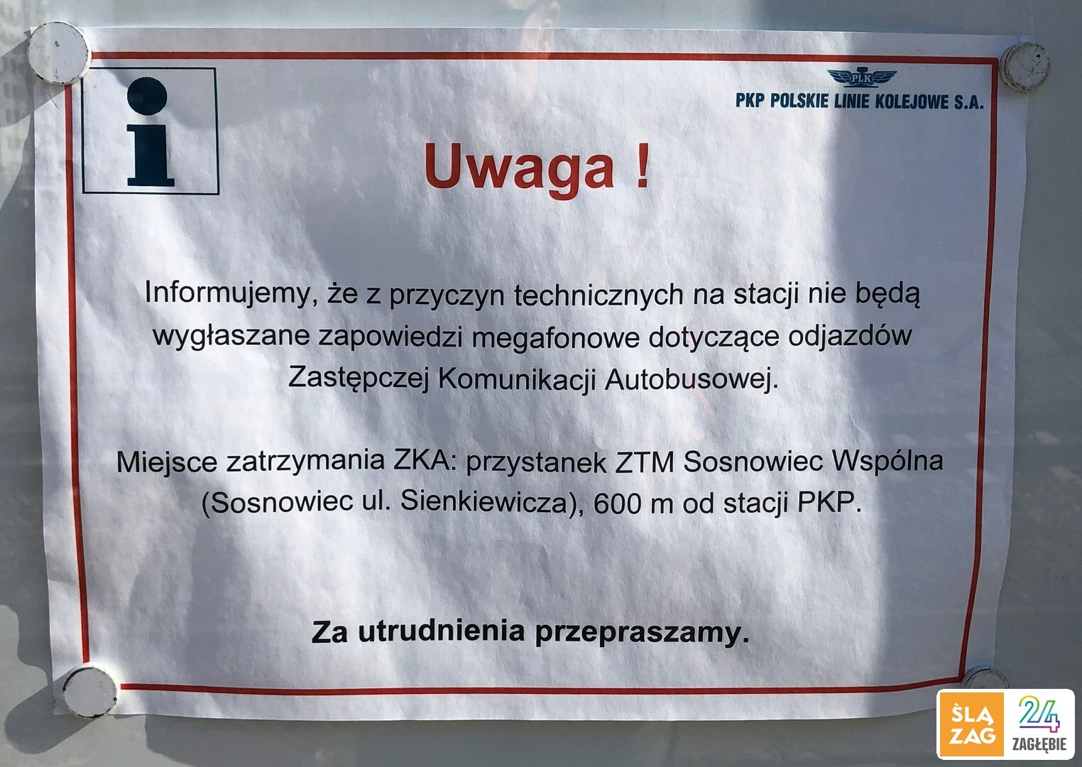 Sosnowiec. Stacja Sosnowiec Południowy. 9 marca 2026