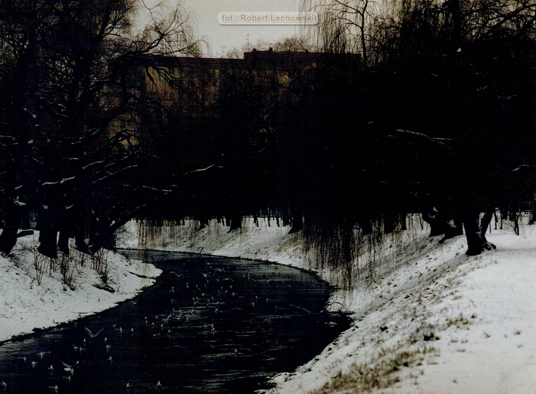 Sosnowiec-Stary Sosnowiec. Brynica – rzeka graniczna. Po lewej Śląsk, po prawej Małopolska (Zagłębie Dąbrowskie) i osiedle Piastów. Lata 1997-2001