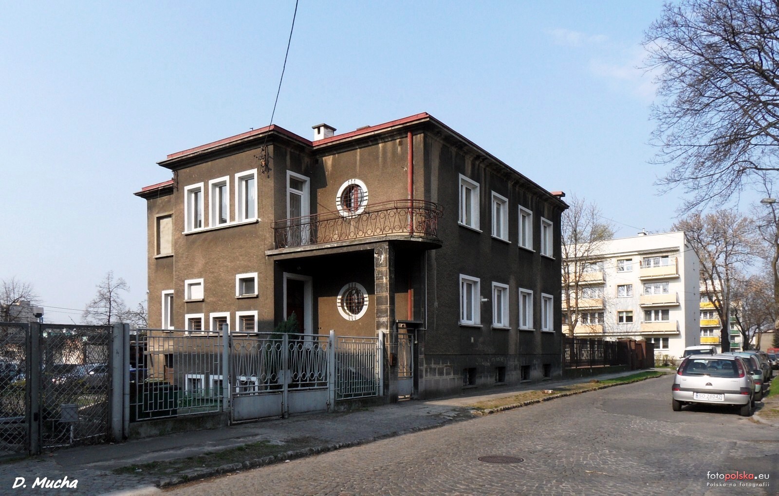 Sosnowiec. Willa przy ulicy Odrodzenia 8 na Starym Sosnowcu. 4 kwietnia 2017