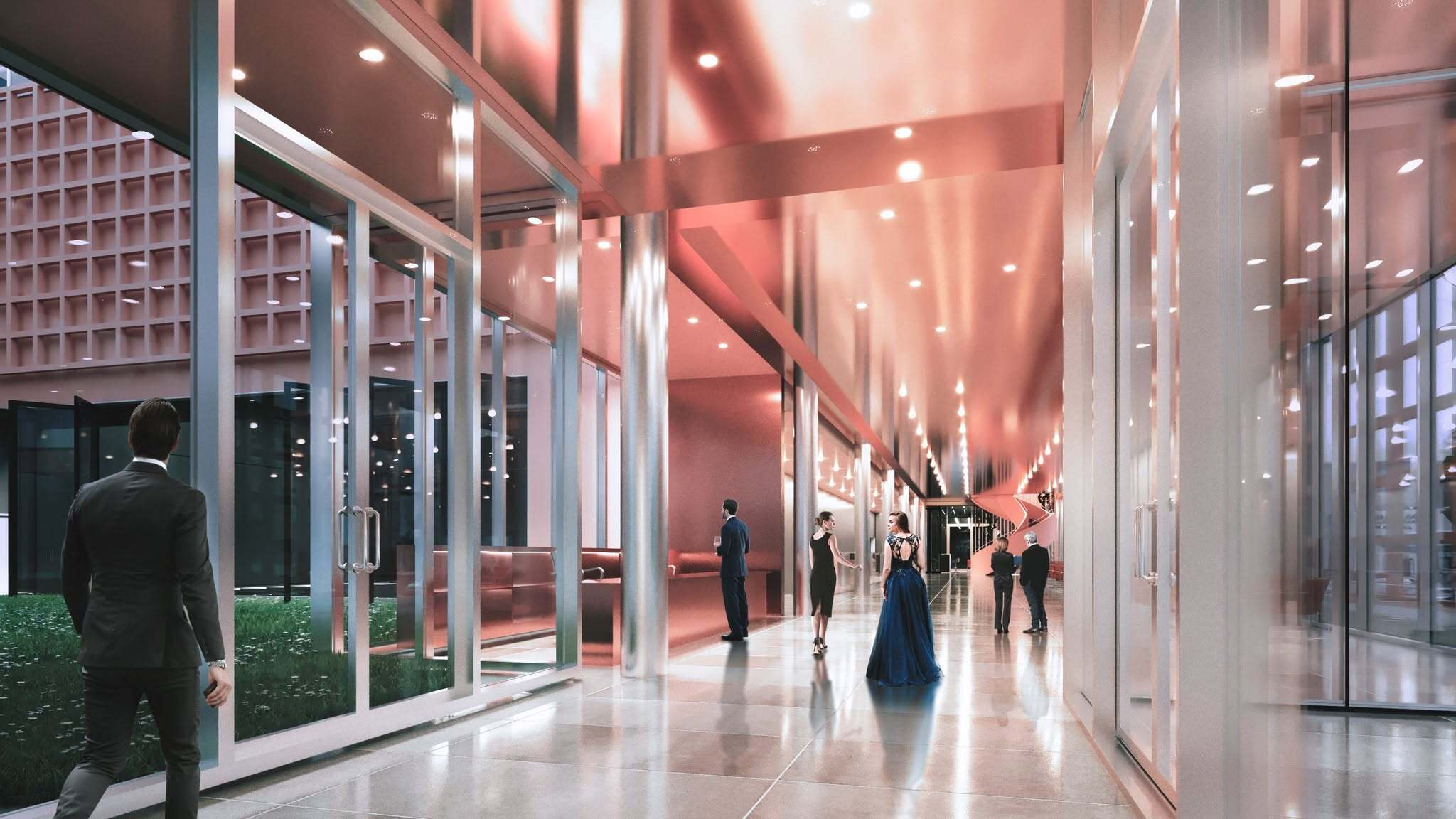 Teatr Zagłębia w Sosnowcu. Rozbudowa. Wizualizacja. Sierpień 2025