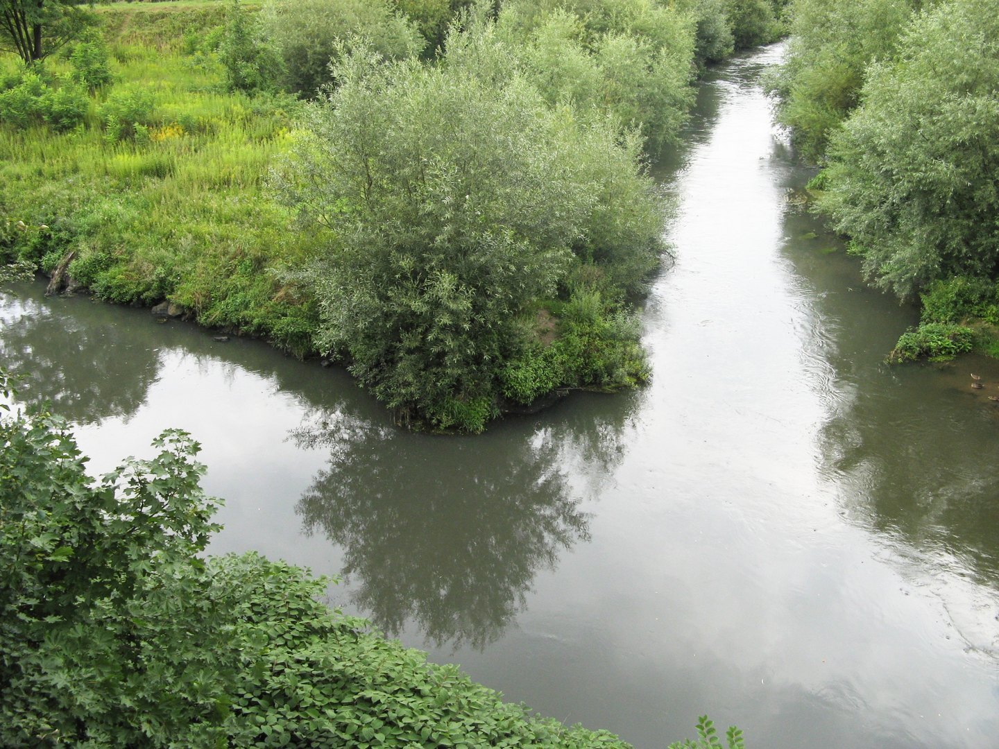 Sosnowiec, Mysłowice, Jęzor (dawniej Jaworzno). Trójkąt Trzech Cesarzy i Trzy Przemsze. 29 lipca 2007.