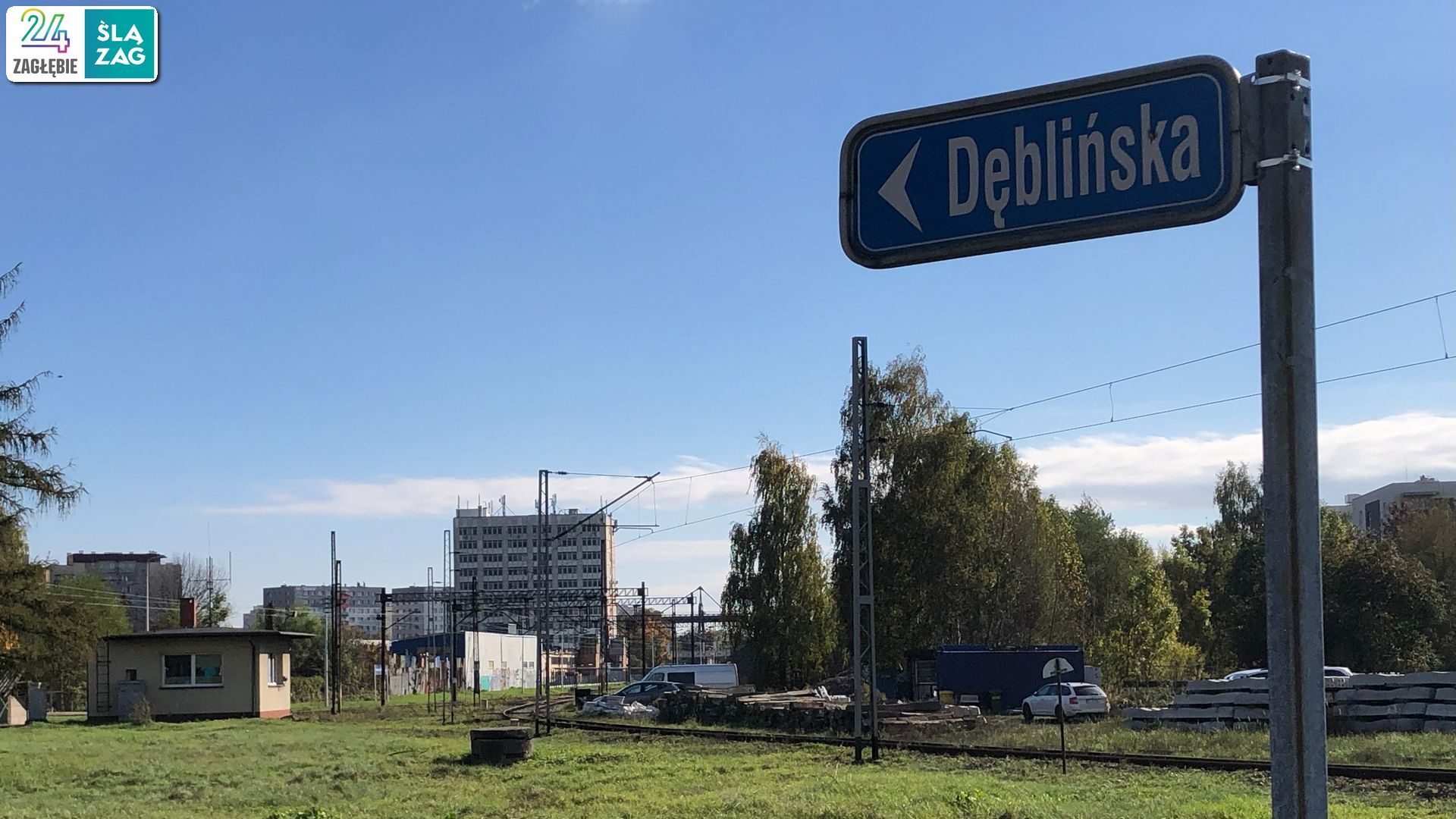Sosnowiec. Ulica Dęblińska. Linia_Kolejowa_Nr_660. Okolice przejazdu drogowo-kolejowego. 16 października 2025
