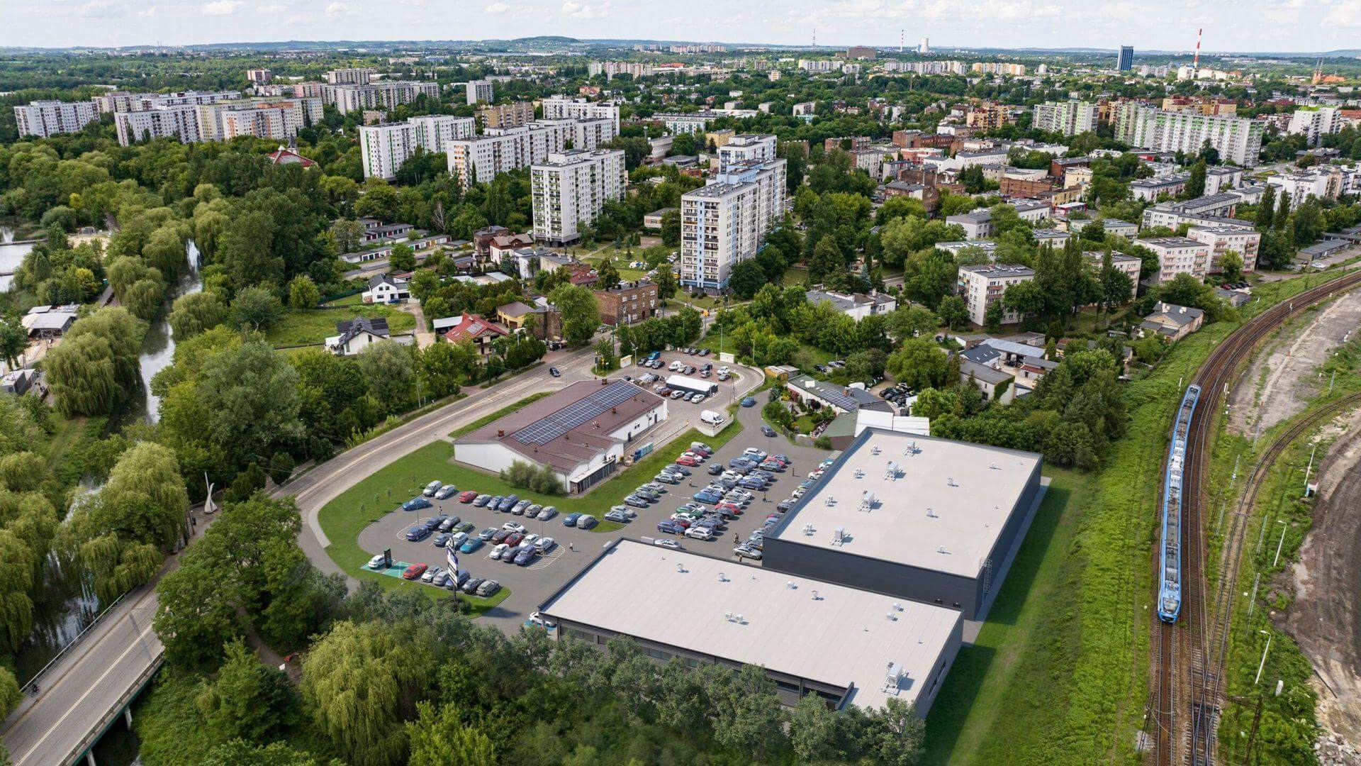 Sosnowiec. Centrum Handlowe «Rock Park» przy ulicy Jana III Sobieskiego. Wizualizacja. Listopad 2025.