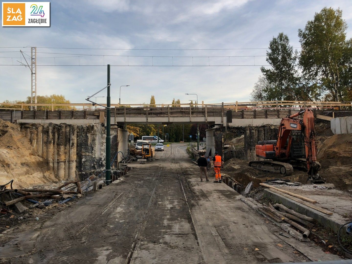 Sosnowiec-Pogoń. Ulica Stefana Żeromskiego. Przebudowa wiaduktu. 21 października 2026