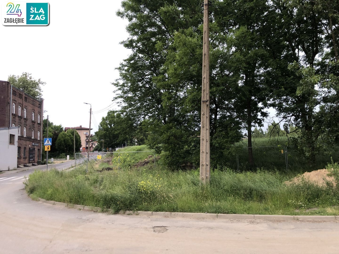 Sosnowiec. Dawne tereny K.S. „Polonia” Sosnowiec. Tu powstaje nowe osiedle. 10 czerwca 2025.