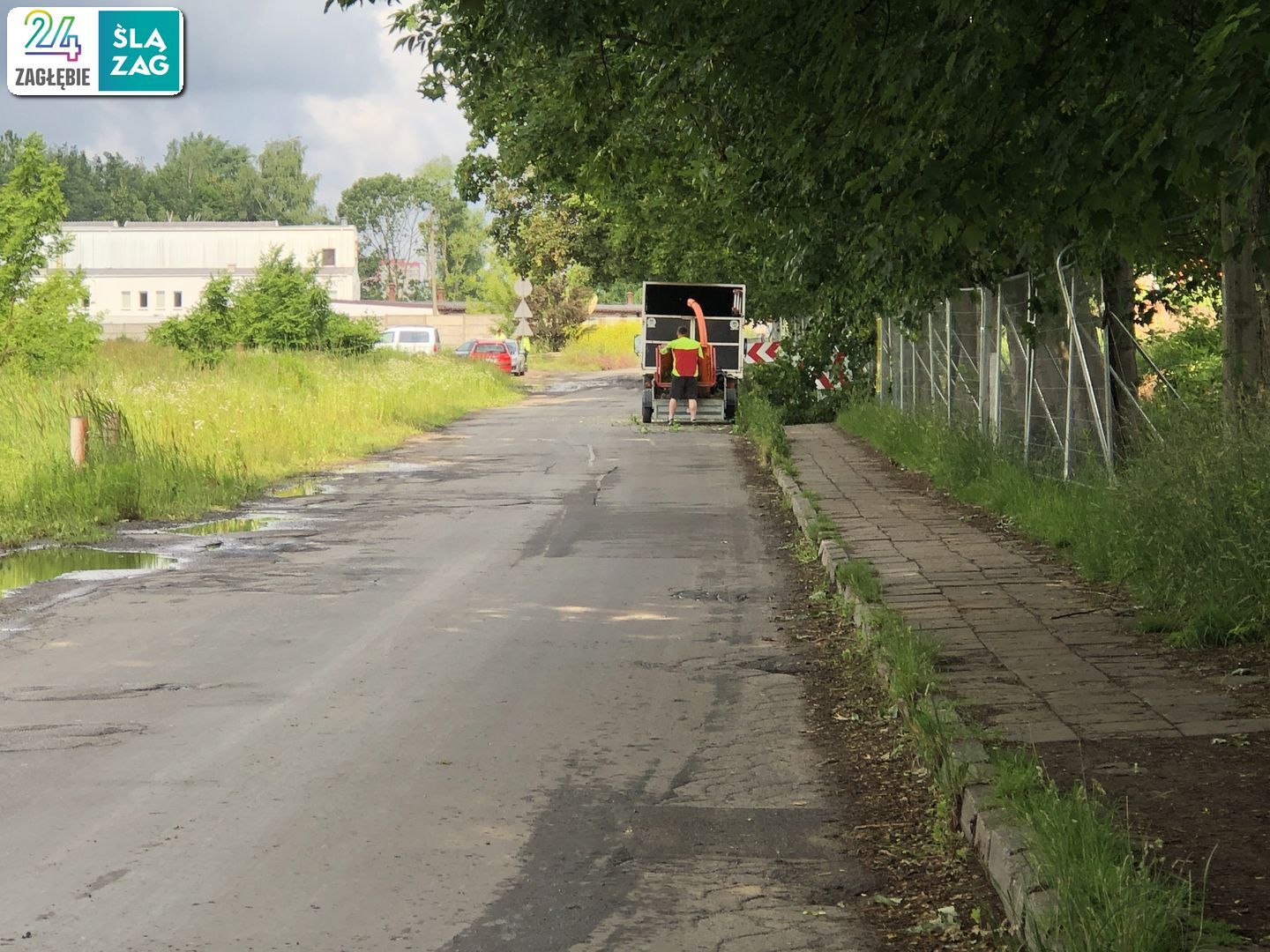 Sosnowiec. Dawne tereny K.S. „Polonia” Sosnowiec. Tu powstaje nowe osiedle. 11 czerwca 2025.