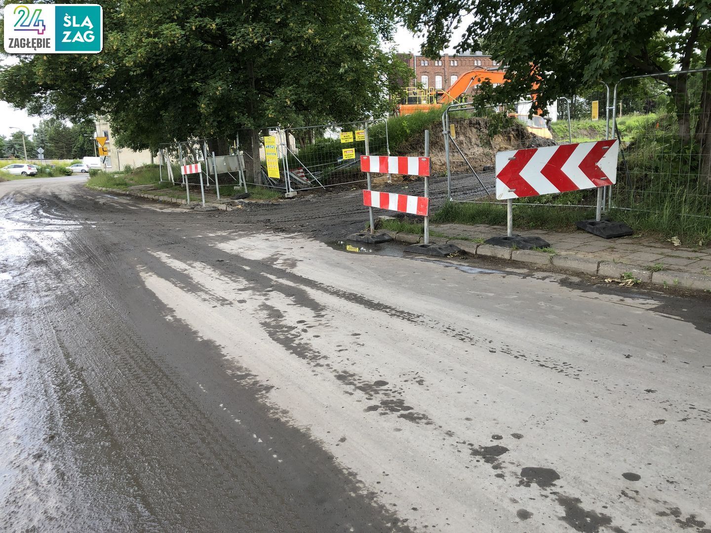 Sosnowiec. Dawne tereny K.S. „Polonia” Sosnowiec. Tu powstaje nowe osiedle. 11 czerwca 2025.