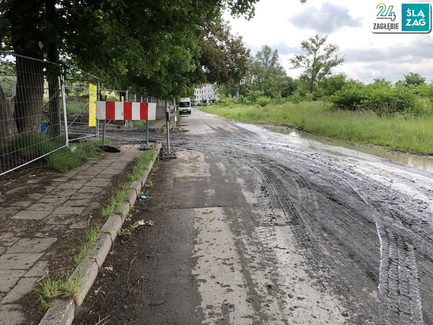 Sosnowiec. Dawne tereny K.S. „Polonia” Sosnowiec. Tu powstaje nowe osiedle. 11 czerwca 2025.