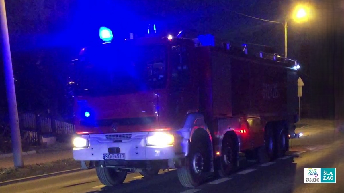 Komenda Miejska Państwowej Straży Pożarnej w Sosnowcu – wóz ratowniczo-gaśniczy.