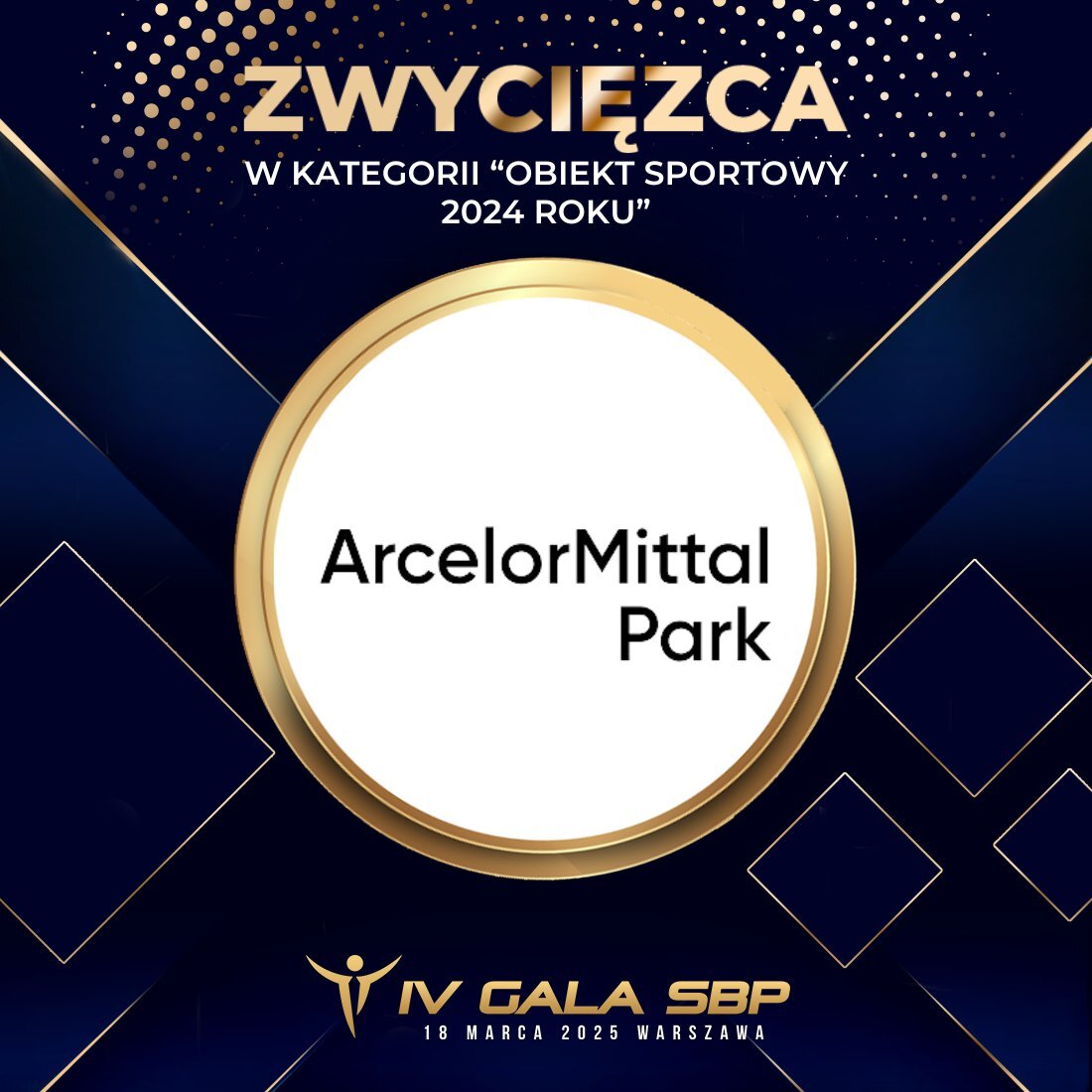 Nagroda Stowarzyszenia Sport Biznes Polska – „Obiekt Sportowy Roku 2024” dla Zagłębiowskiego Parku Sportowego. 31 marca 2025.