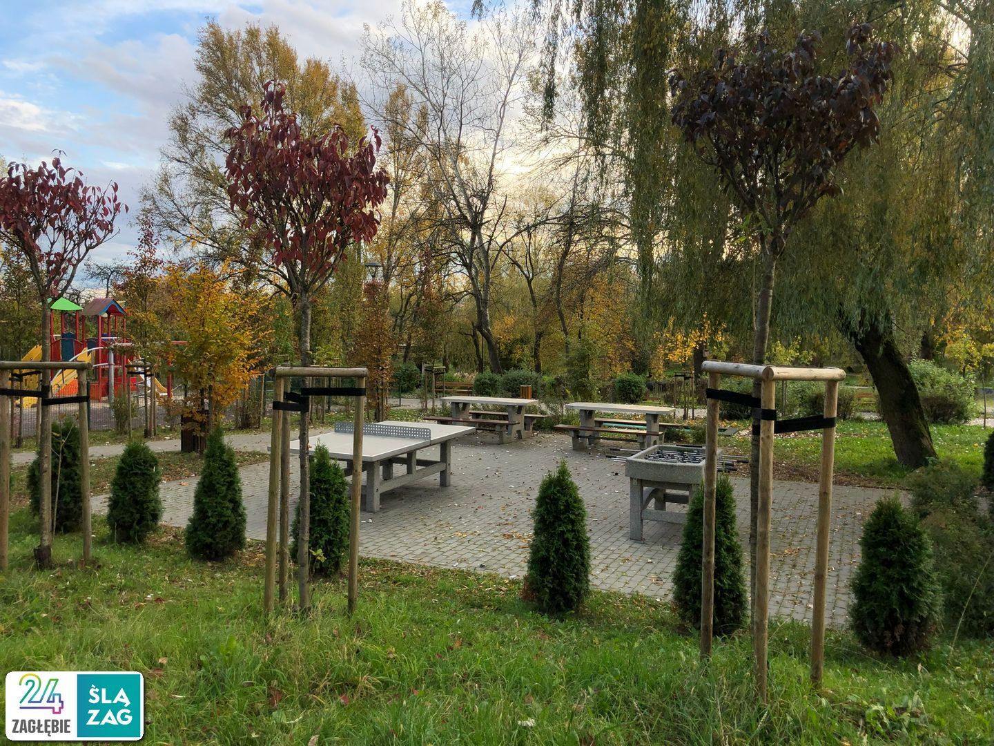 Sosnowiec-Zagórze. Park Kępa po rewitalizacji. 23 października 2025.