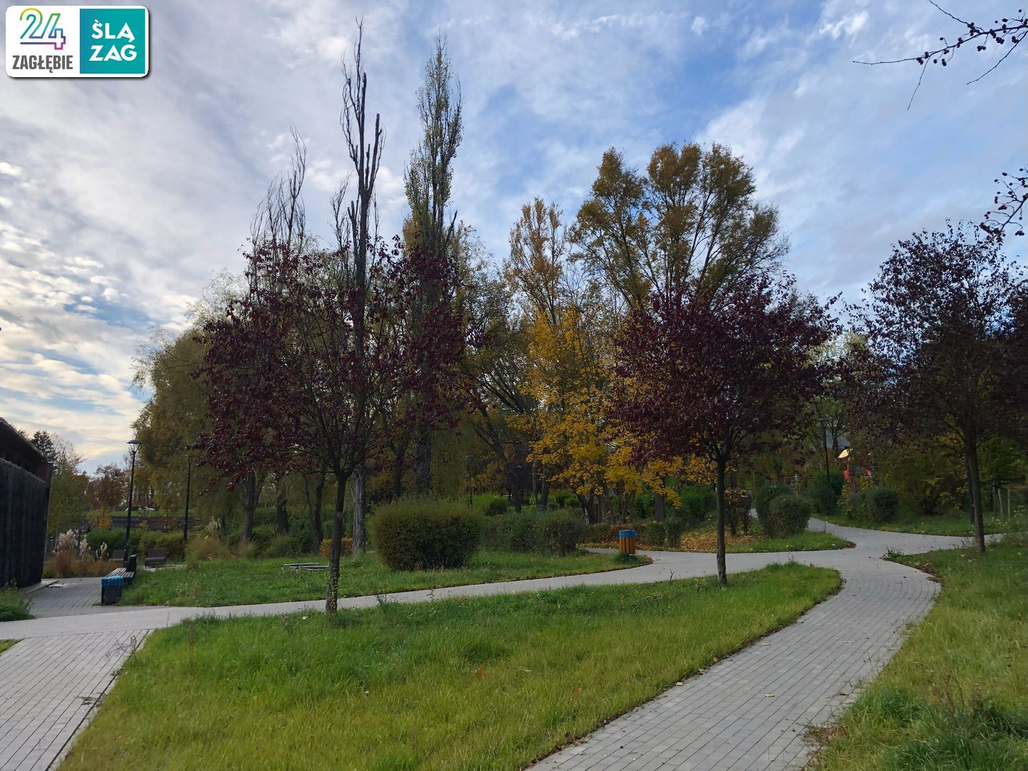 Sosnowiec-Zagórze. Park Kępa po rewitalizacji. 23 października 2025.