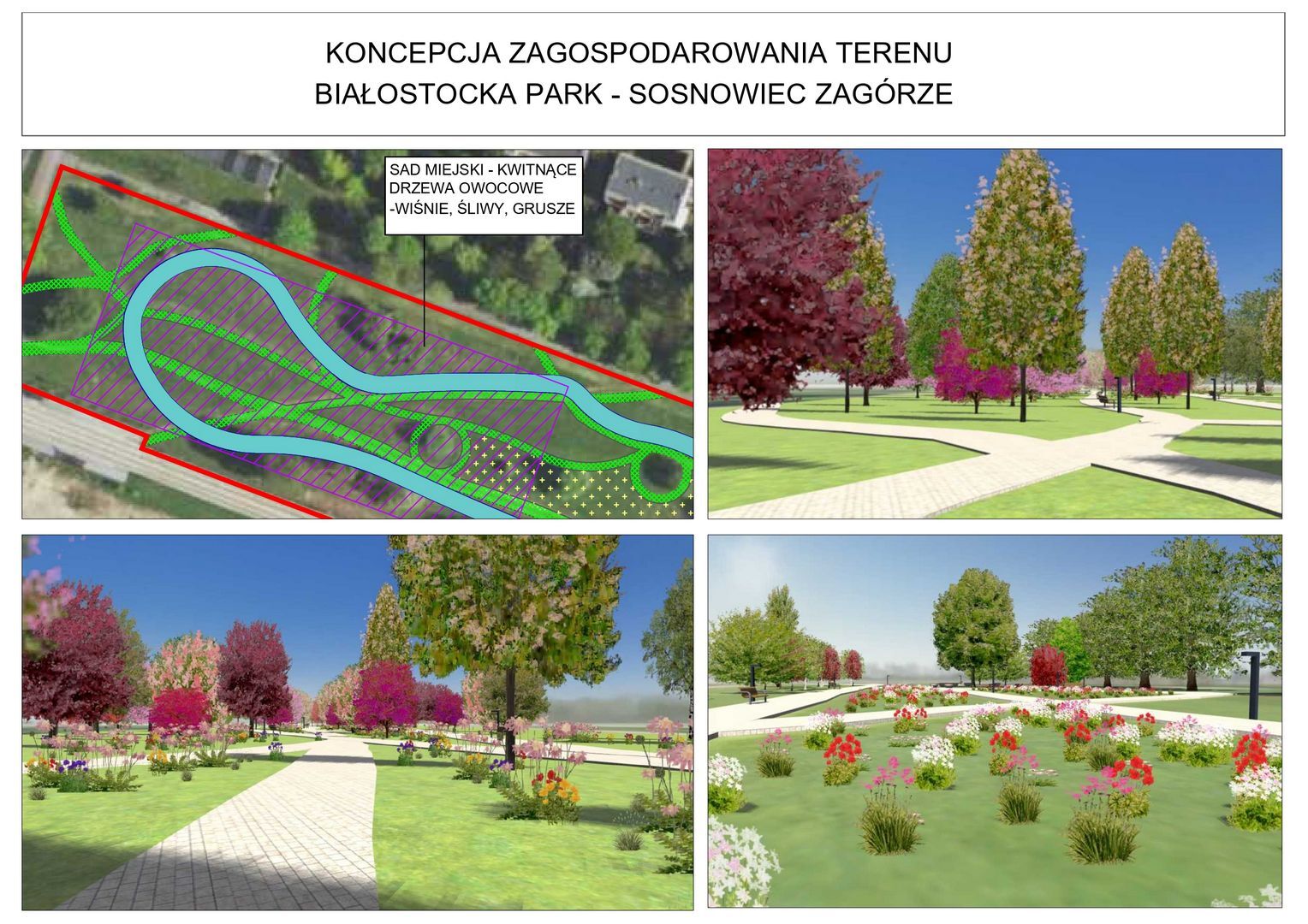 Sosnowiec-Zagórze. Nieużytki pomiędzy ulicami Teofila Lenartowicza i Białostocką. Tu będzie nowy park – plan. 18 lipca 2025.