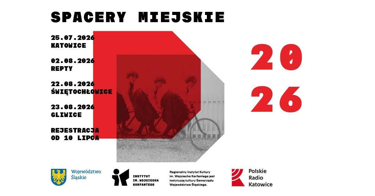 Spacer miejski Gliwice plakat