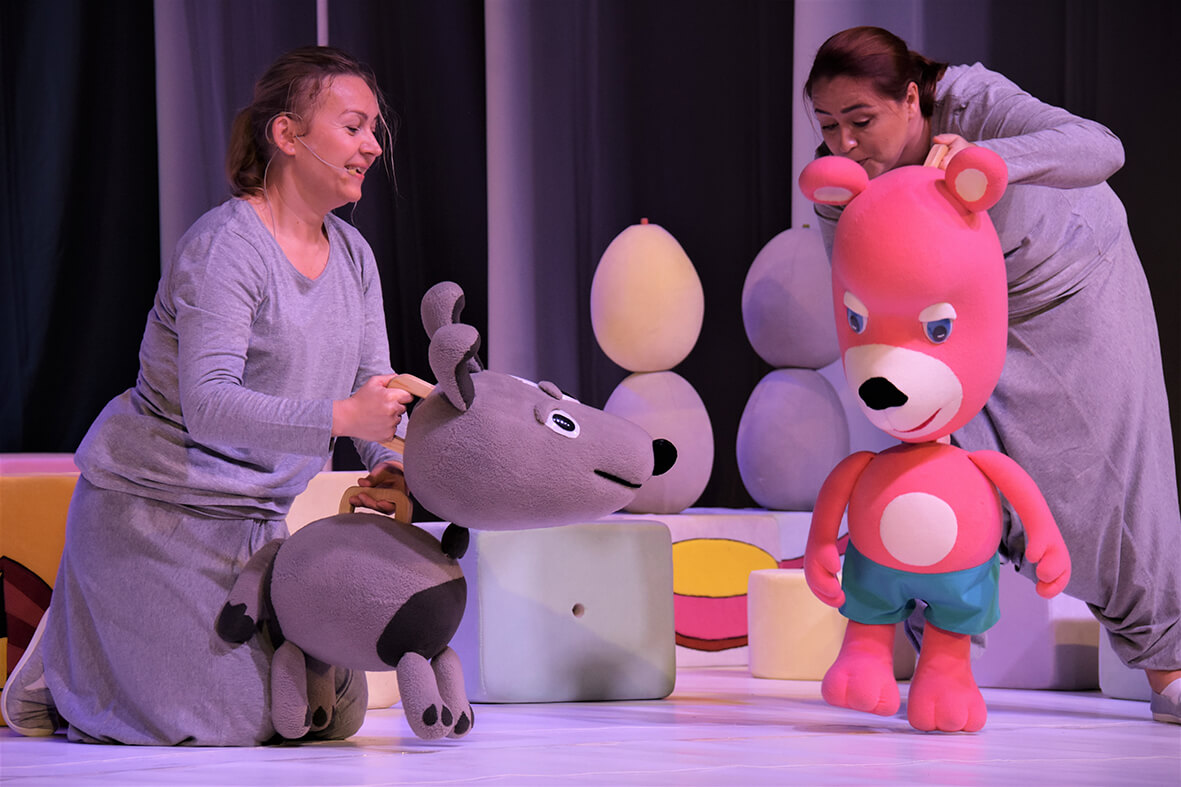 TYMOTEUSZ I PSIUŃCIO Teatru Dzieci Zagłębia im. Jana Dormana z Będzina.﻿