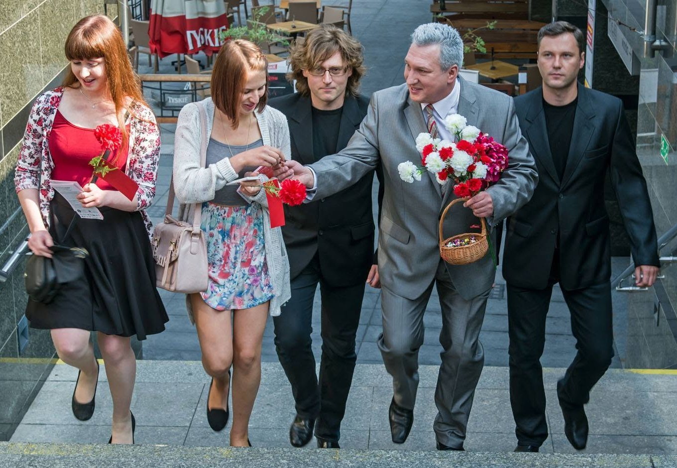 Spektakl „Czerwone Zagłębie” Teatru Zagłębia w Sosnowcu. Piotr Zawadzki jako Edward Gierek. Sesja promocyjna w Sosnowcu. Premiera 12 września 2014