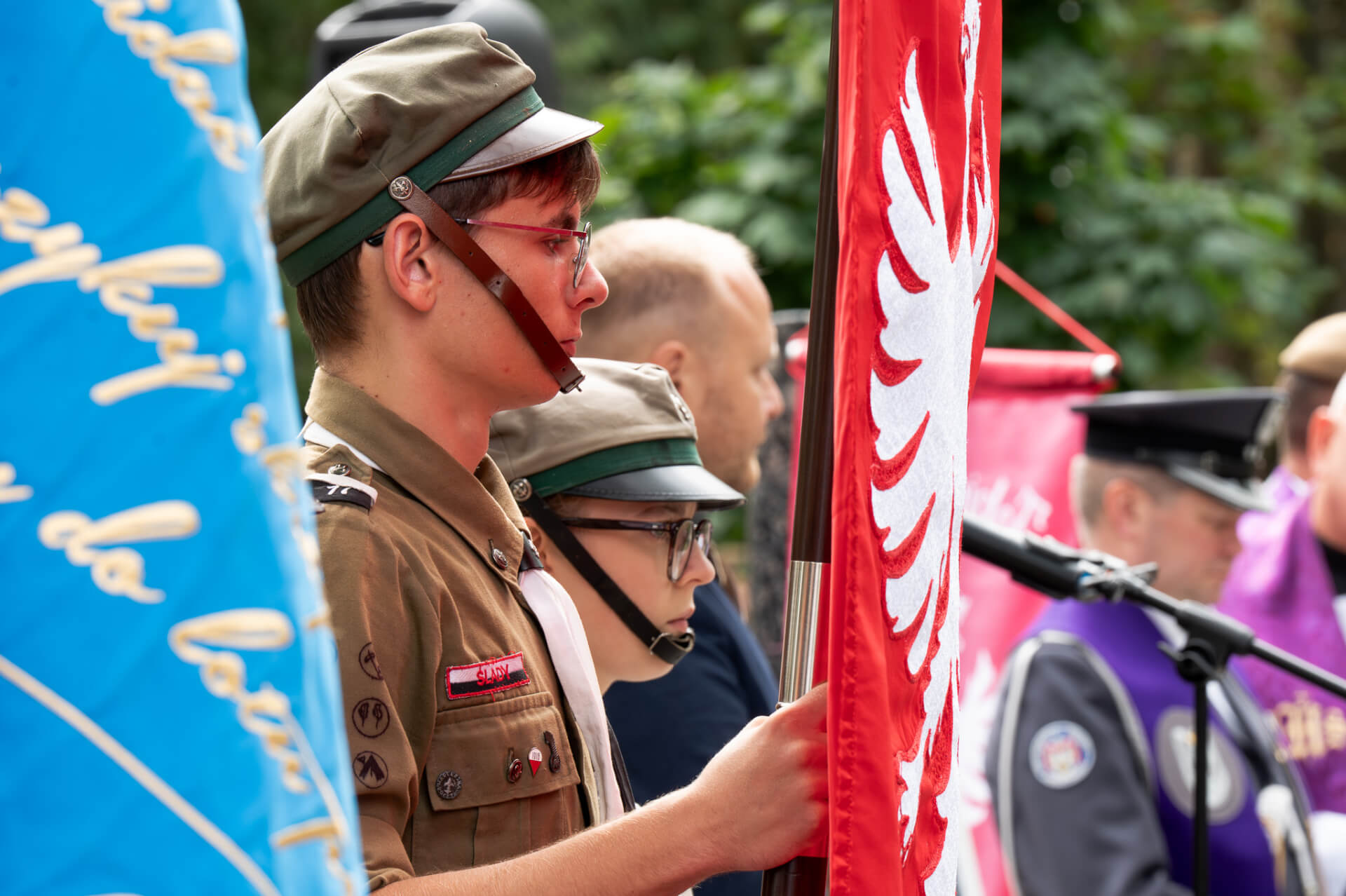 Tobie Polsko na grobie Waweberga w Warszawie