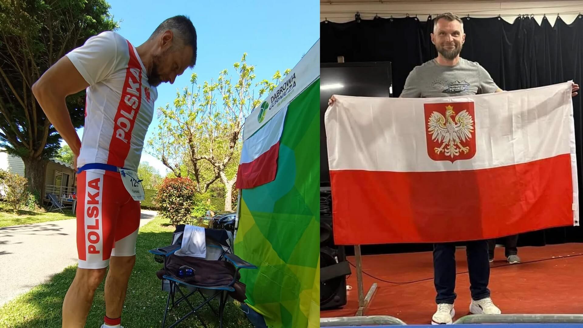 Tomasz Waszkiewicz – ultramaratończyk z Dąbrowy Górniczej podczas XIX bieg „6 Jours de France”. 28 kwietnia – 4 maja 2025.