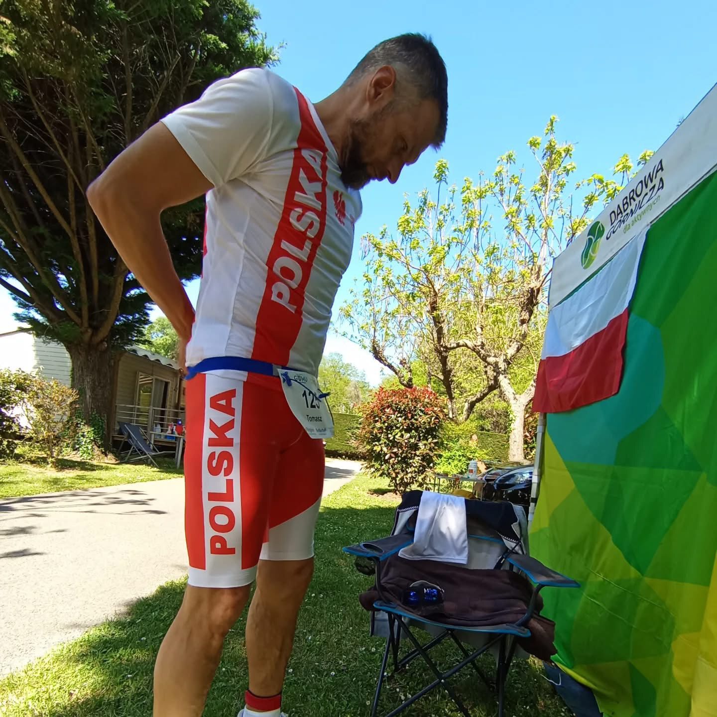Tomasz Waszkiewicz – ultramaratończyk z Dąbrowy Górniczej podczas XIX bieg „6 Jours de France”. 28 kwietnia – 4 maja 2025.