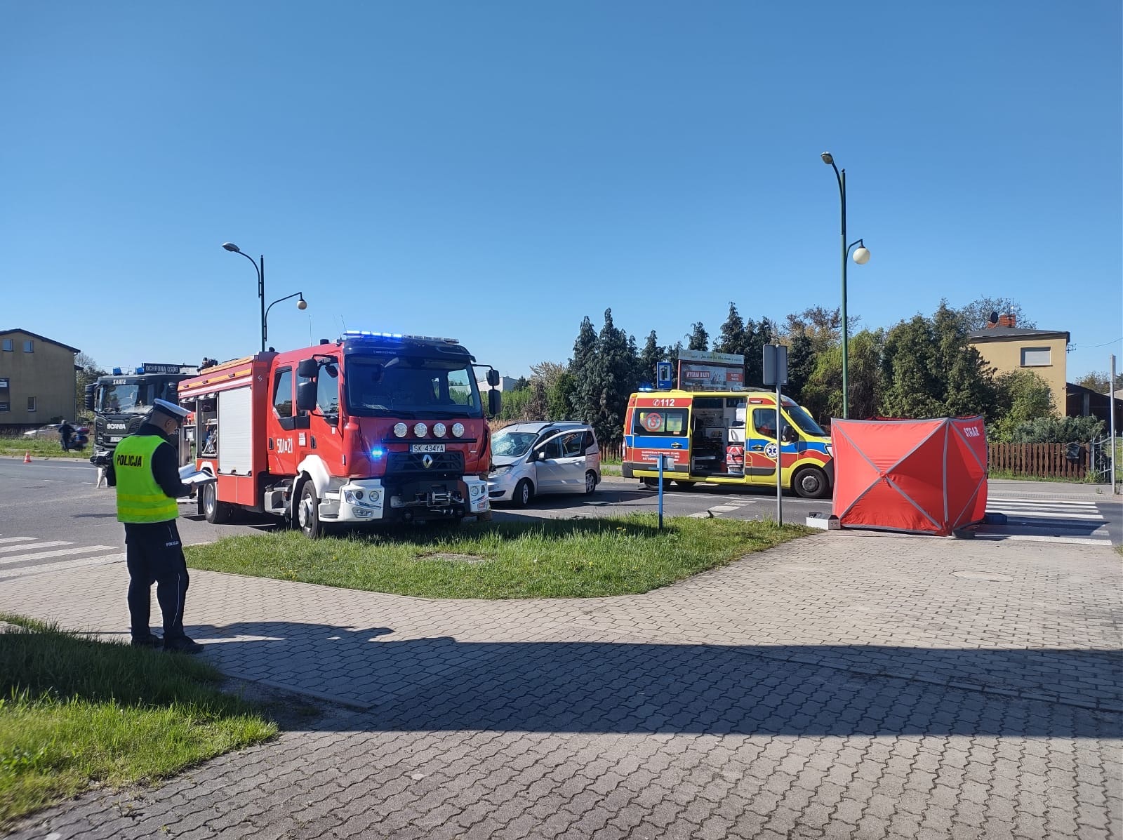 Tragiczny wypadek motocyklisty w Lublińcu