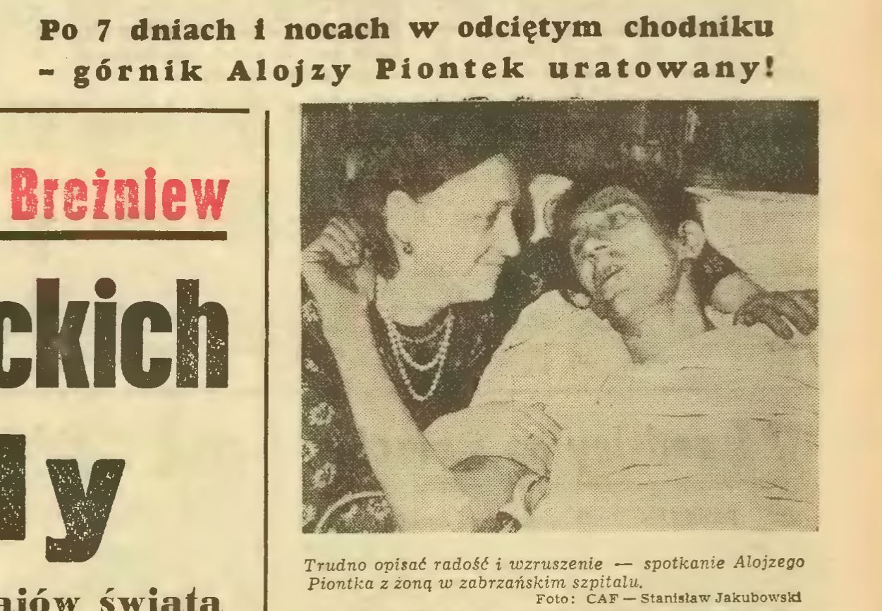 Trybuna Robotnicza o uratowaniu Piontka