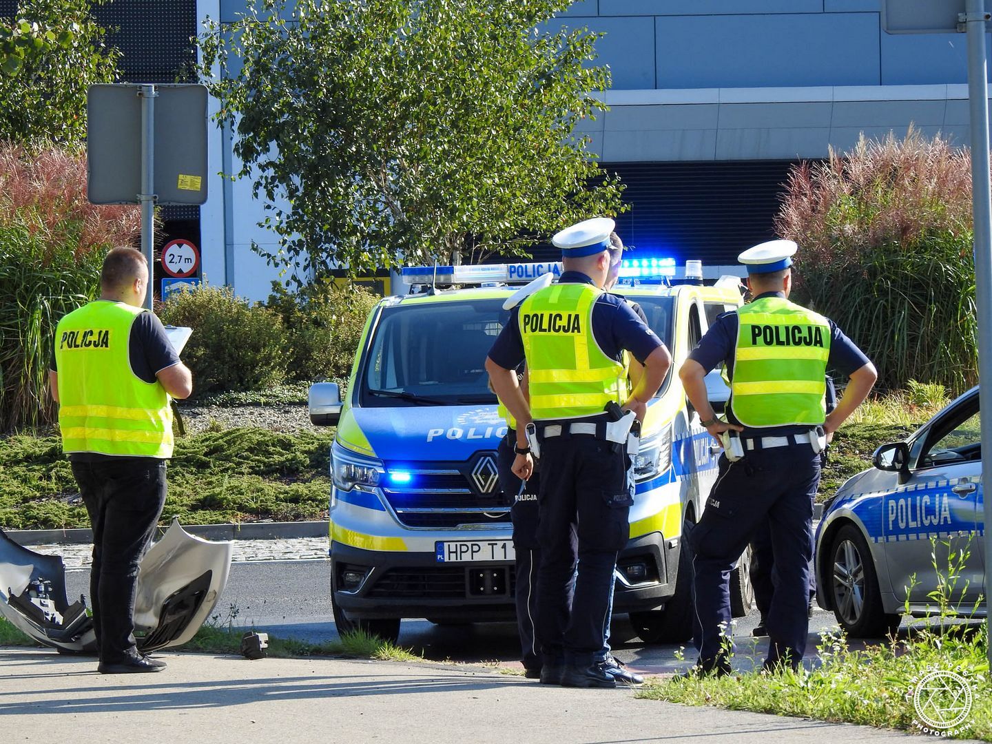 Tychy. Ul. Towarowa. Zatrzymanie pijanego kierowcy z Sosnowca bez uprawnień i z zakazem sądowym. 9 września 2025.