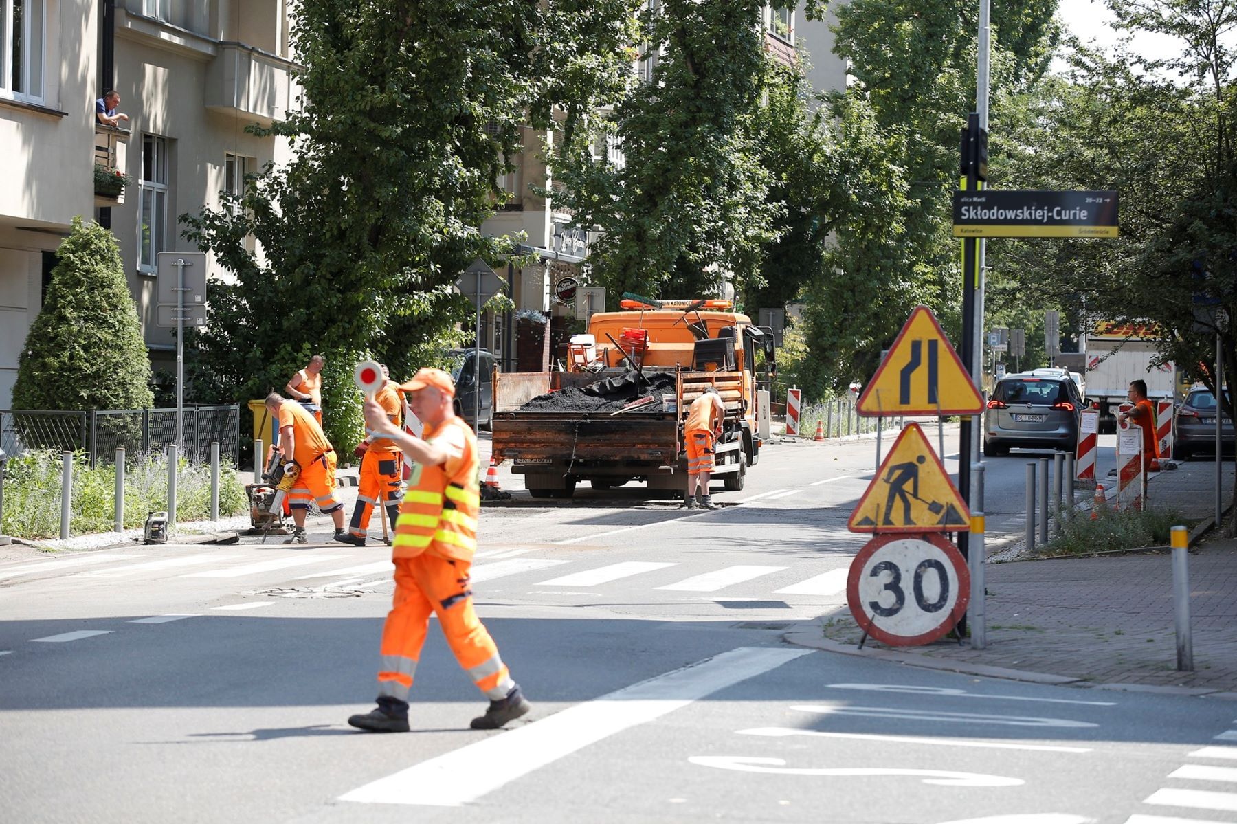 Ulica Mikołaja Kopernika Katowice remont