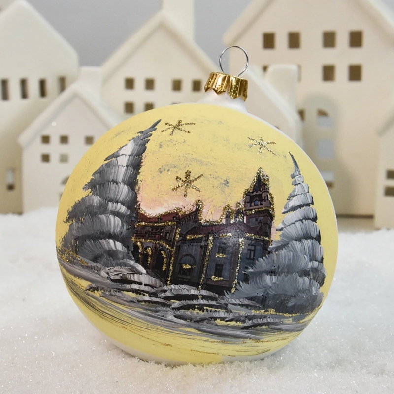 Bombka «Vitbis». Sosnowiec. Wzór I – pałac Franza Schöna (zwany też Oskara). 2025.