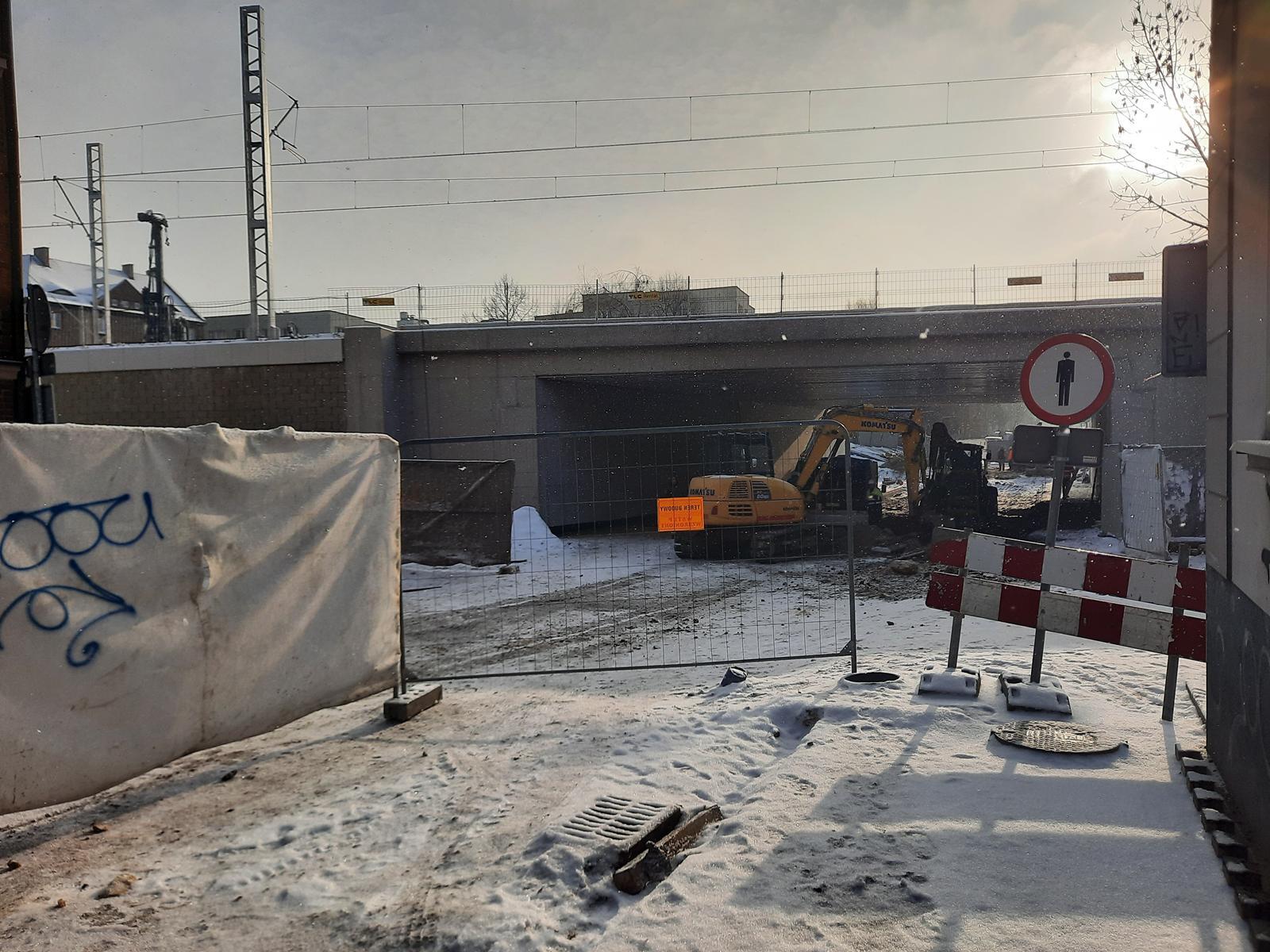 Wiadukt, ul. Graniczna, Katowice, 8 stycznia 2026