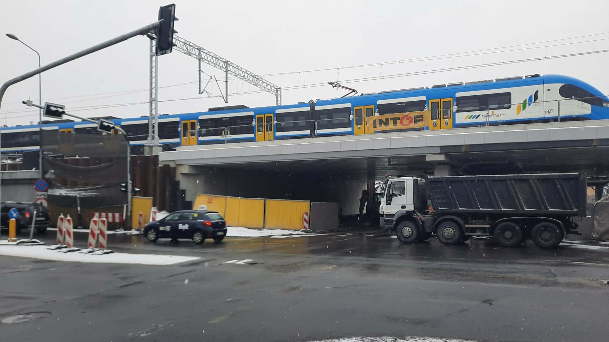 Wiadukt Mikołowska, Katowice, 8 stycznia 2026