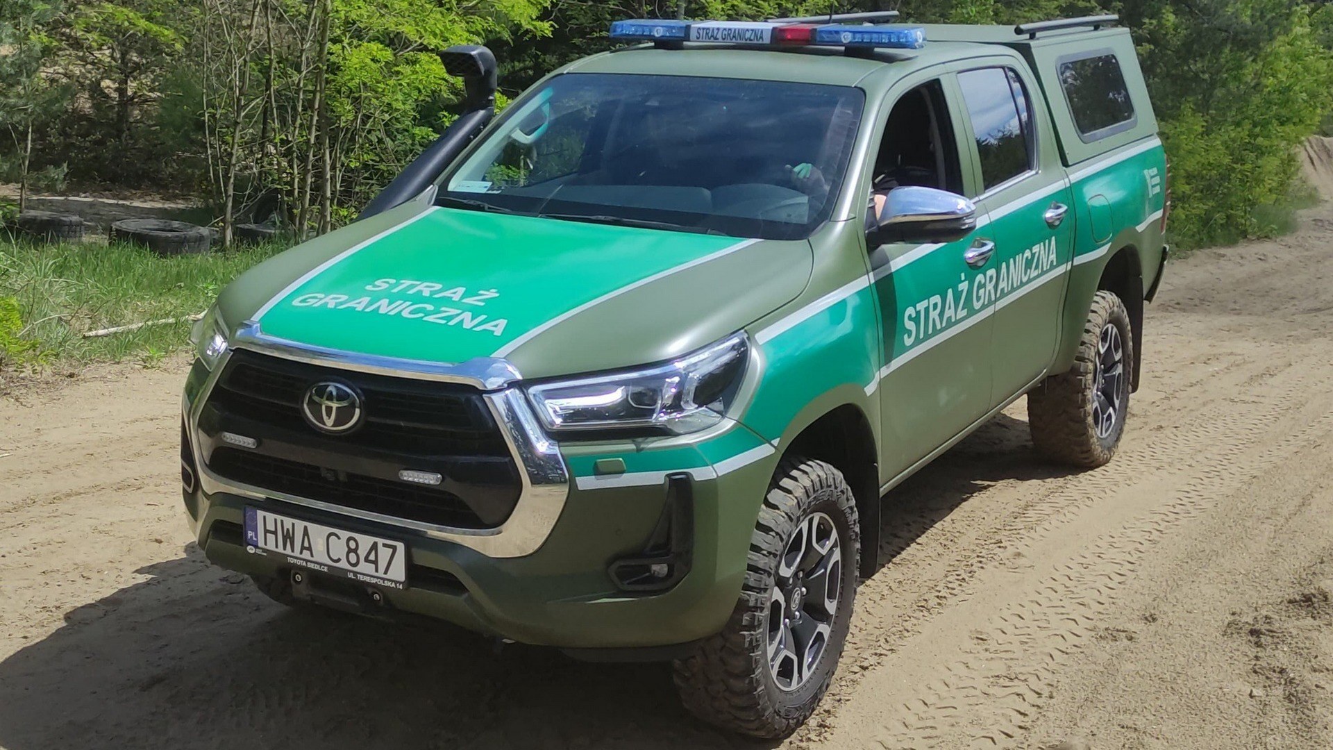 Straż Graniczna. Radiowóz.