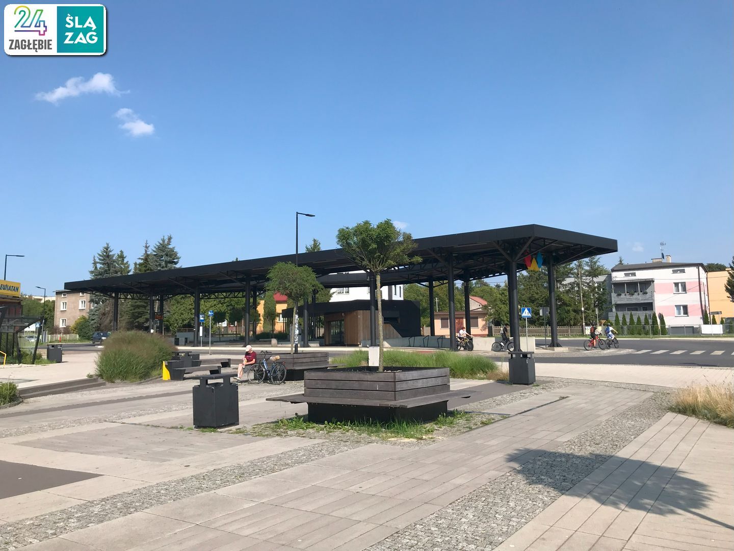 Wojkowice. Centrum przesiadkowe. 10 sierpnia 2025.