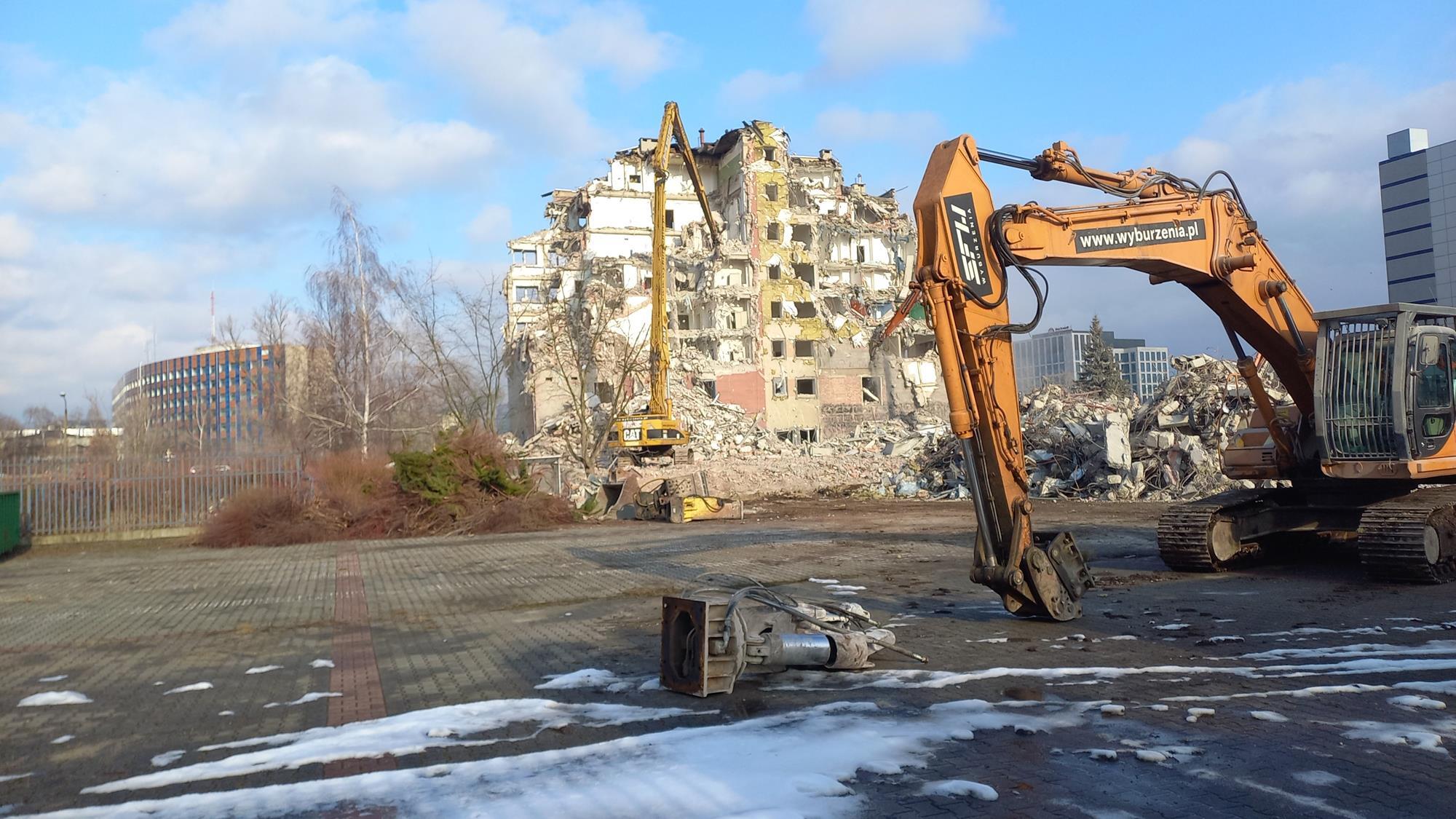 Wyburzenie biurowca Orange, Katowice