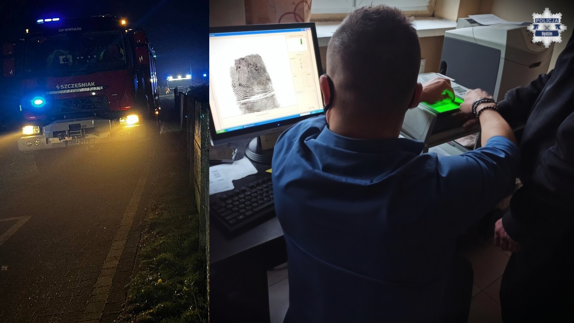 Wymysłów. Podpalenie samochodów przy ulicy Ogrodowej. Podejrzany mieszkaniec Piekar Śląskich. 9 listopada 2025.