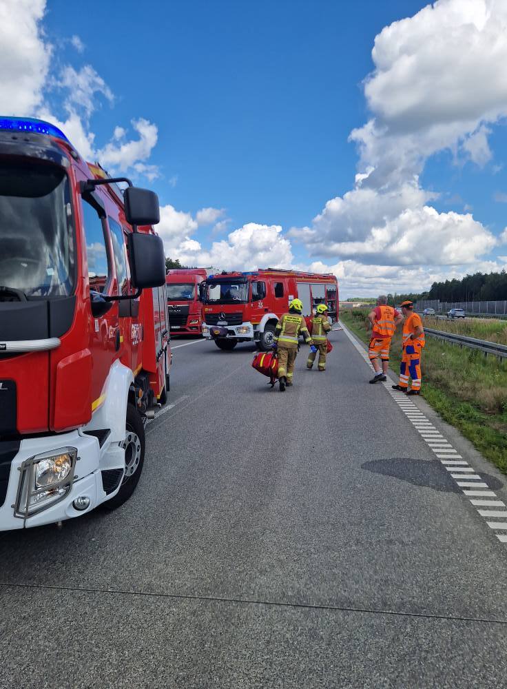 Wypadek A1 4 08 2025 4