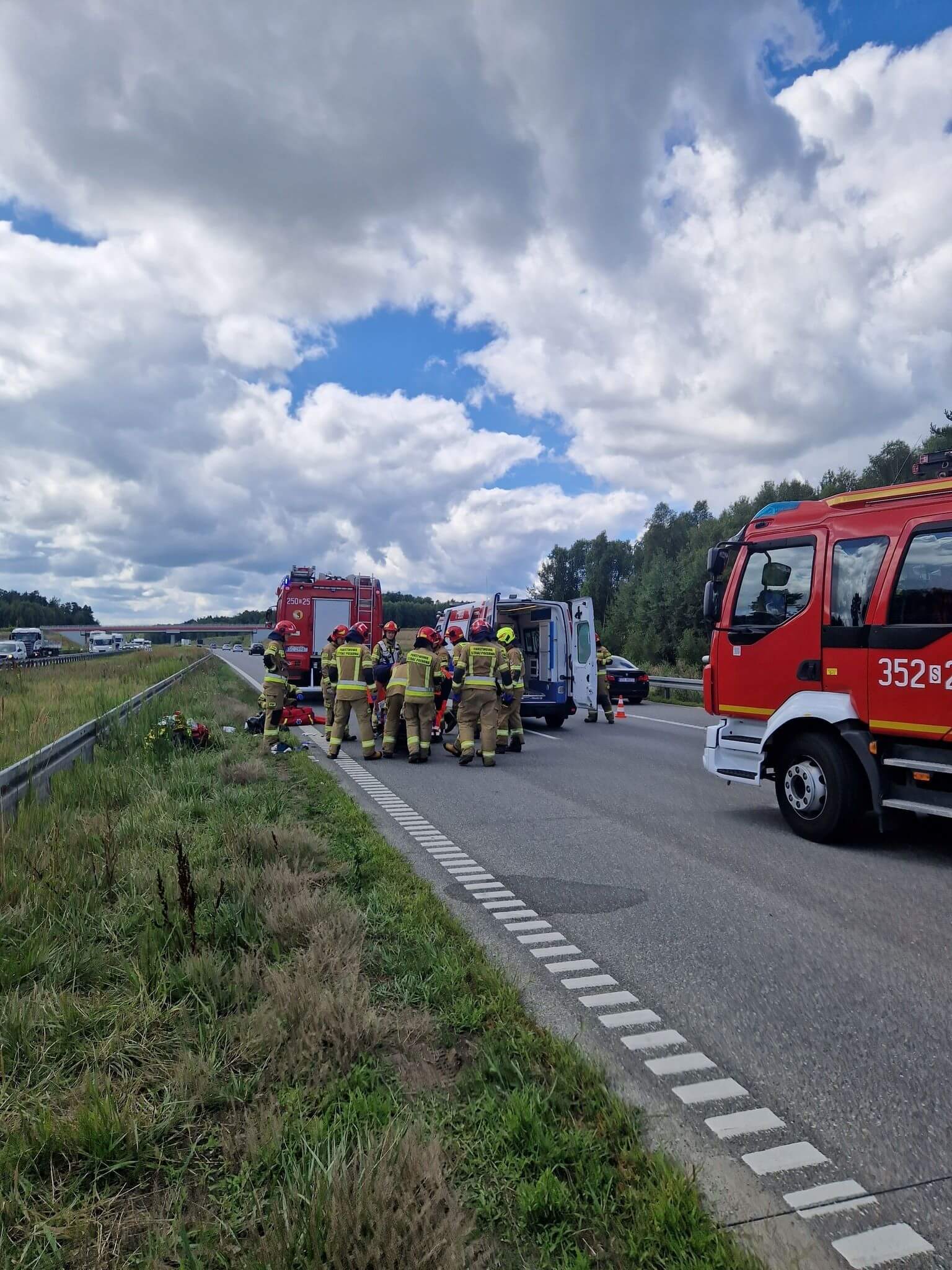 Wypadek A1 4 08 2025 5