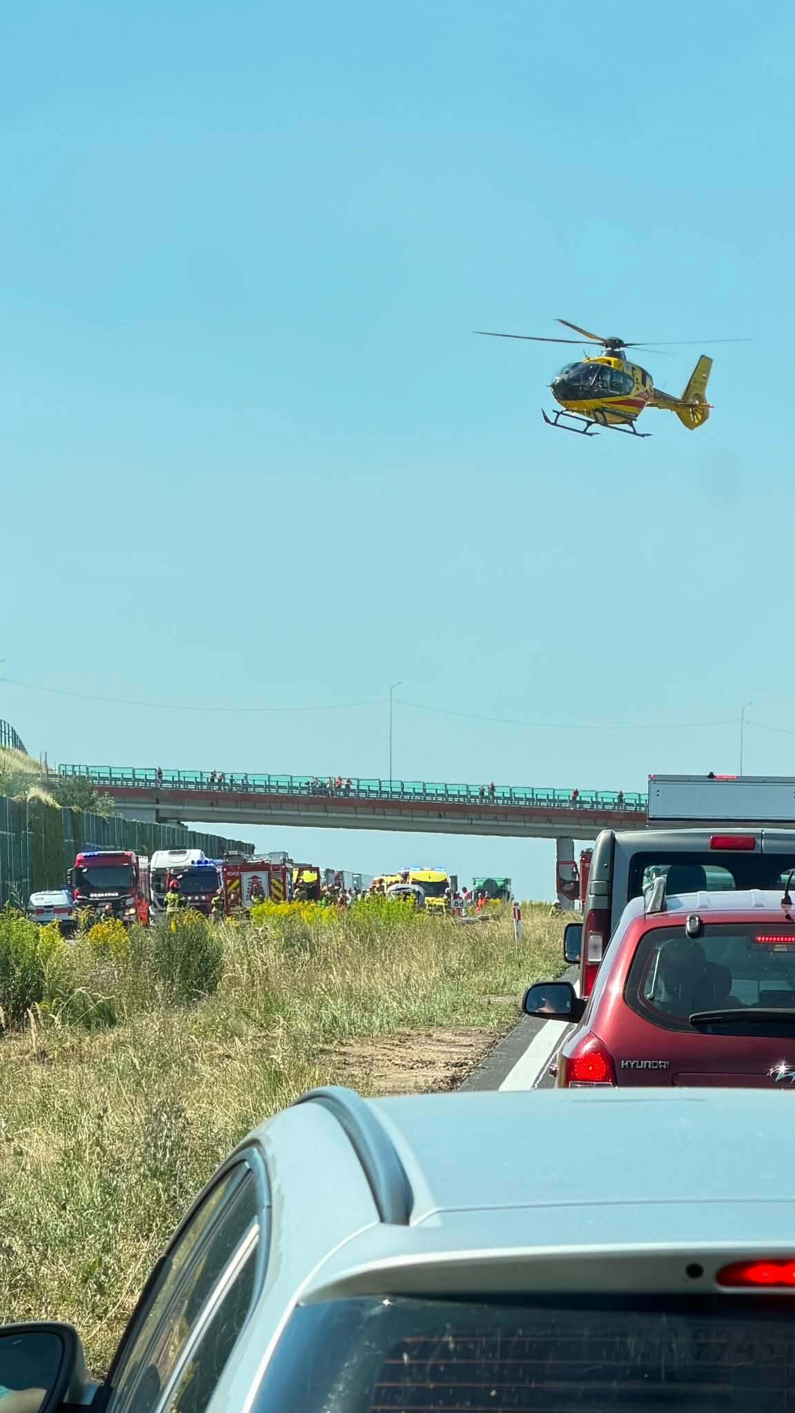 Wypadek A1 Dobieszowice 13 08 2026