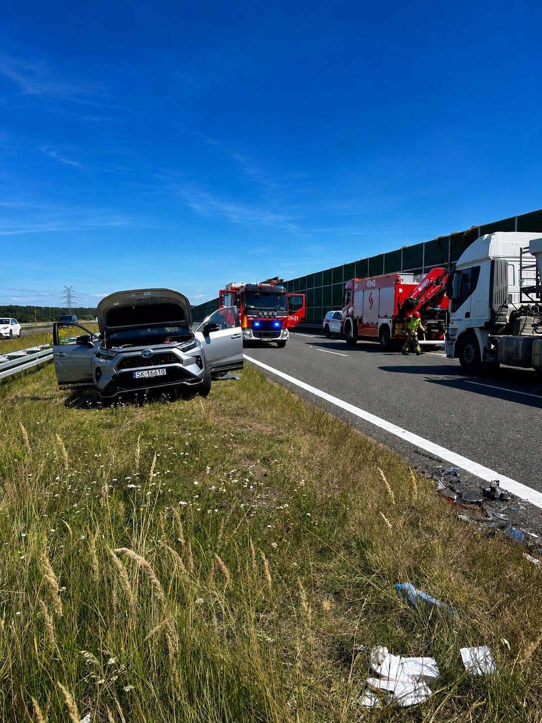 Wypadek A1 Dobieszowice