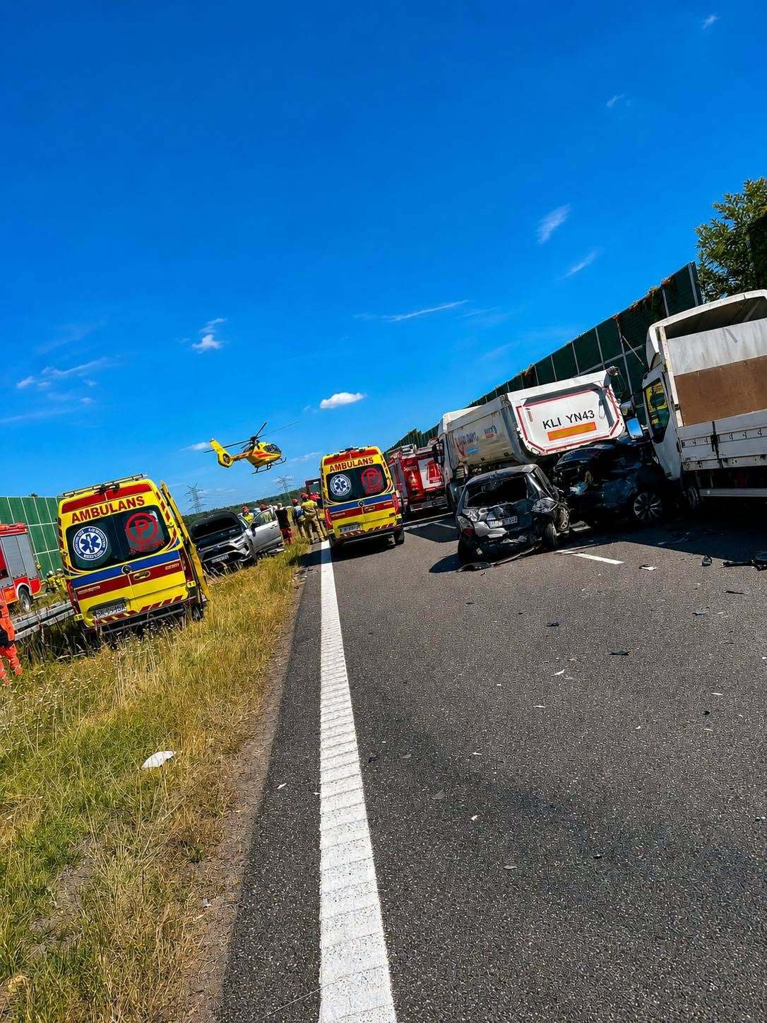 Wypadek A1 Dobieszowice