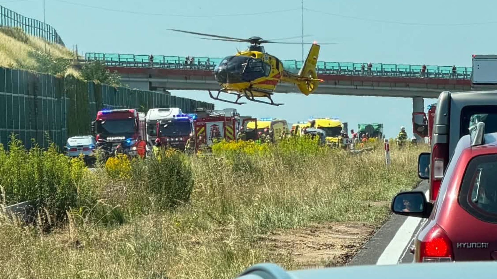 Wypadek A1 Dobieszowice 13 08 2026