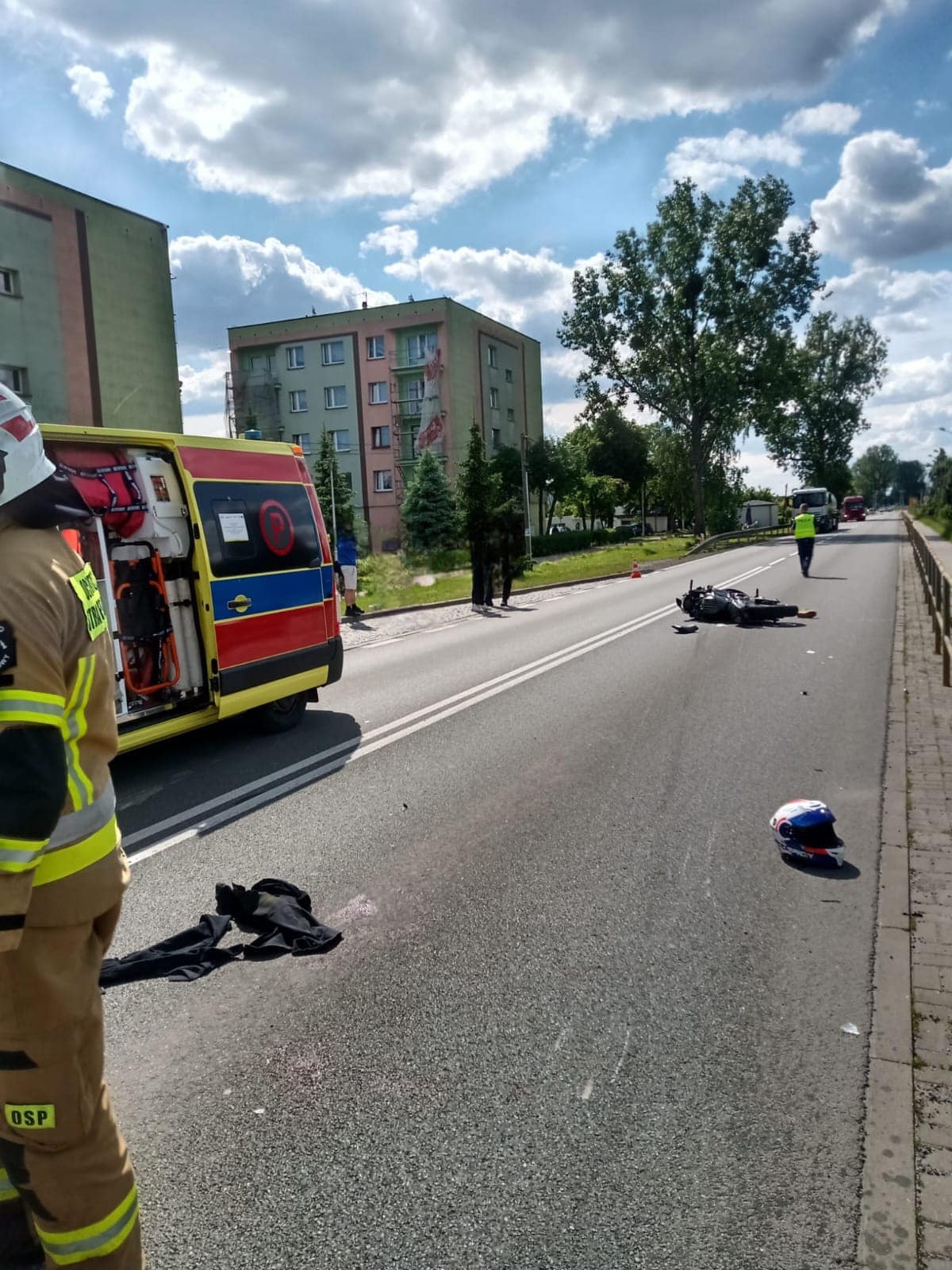Wypadek Bierun Motocykl
