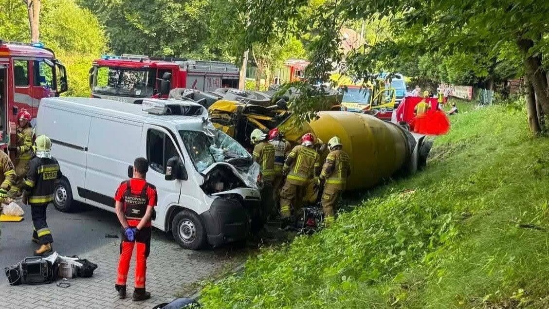 Wypadek w Czernichowie koło Żywca