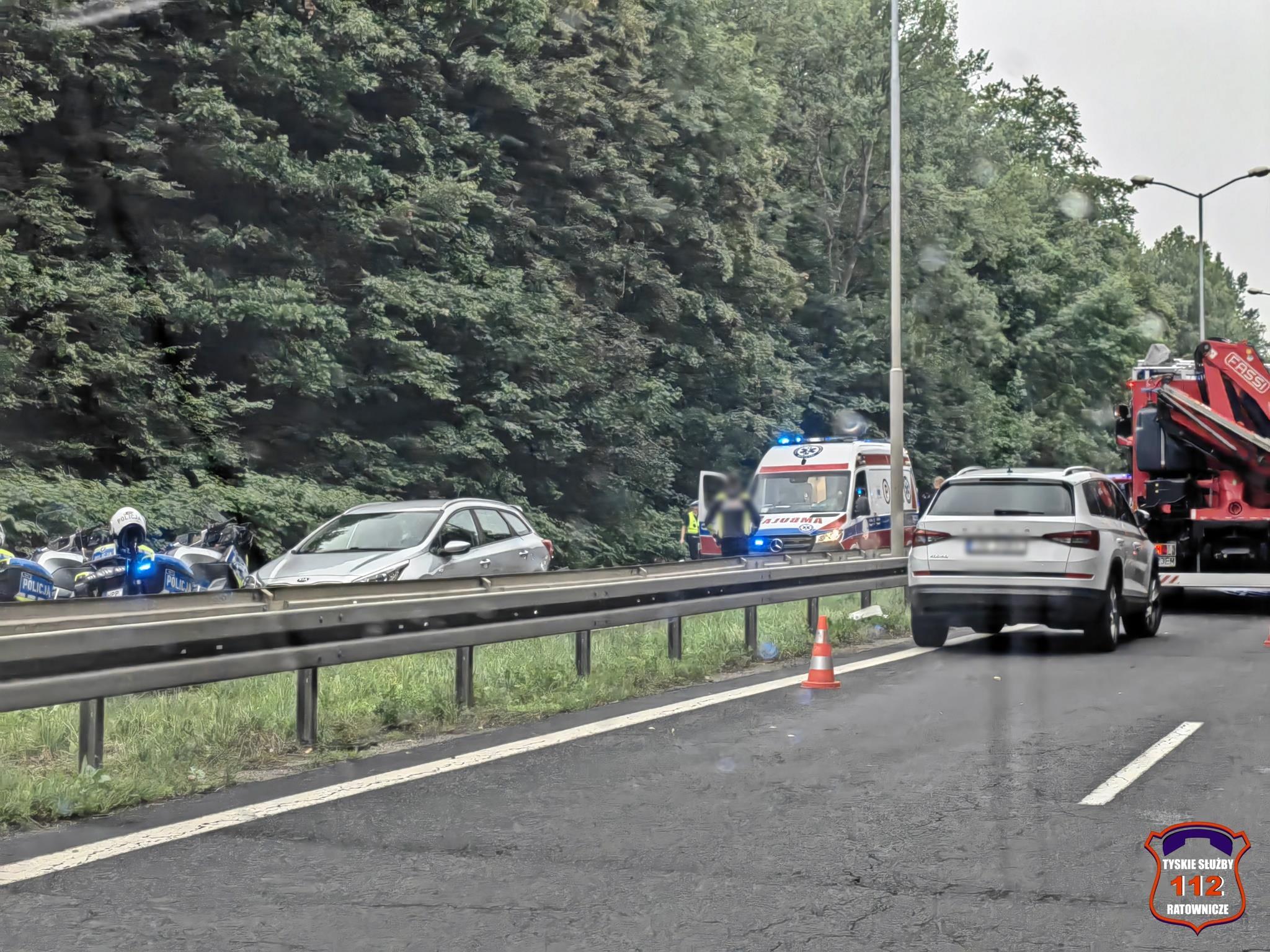 Wypadek DK 86 Katowice Murcki 26 07 2025 2 Copy