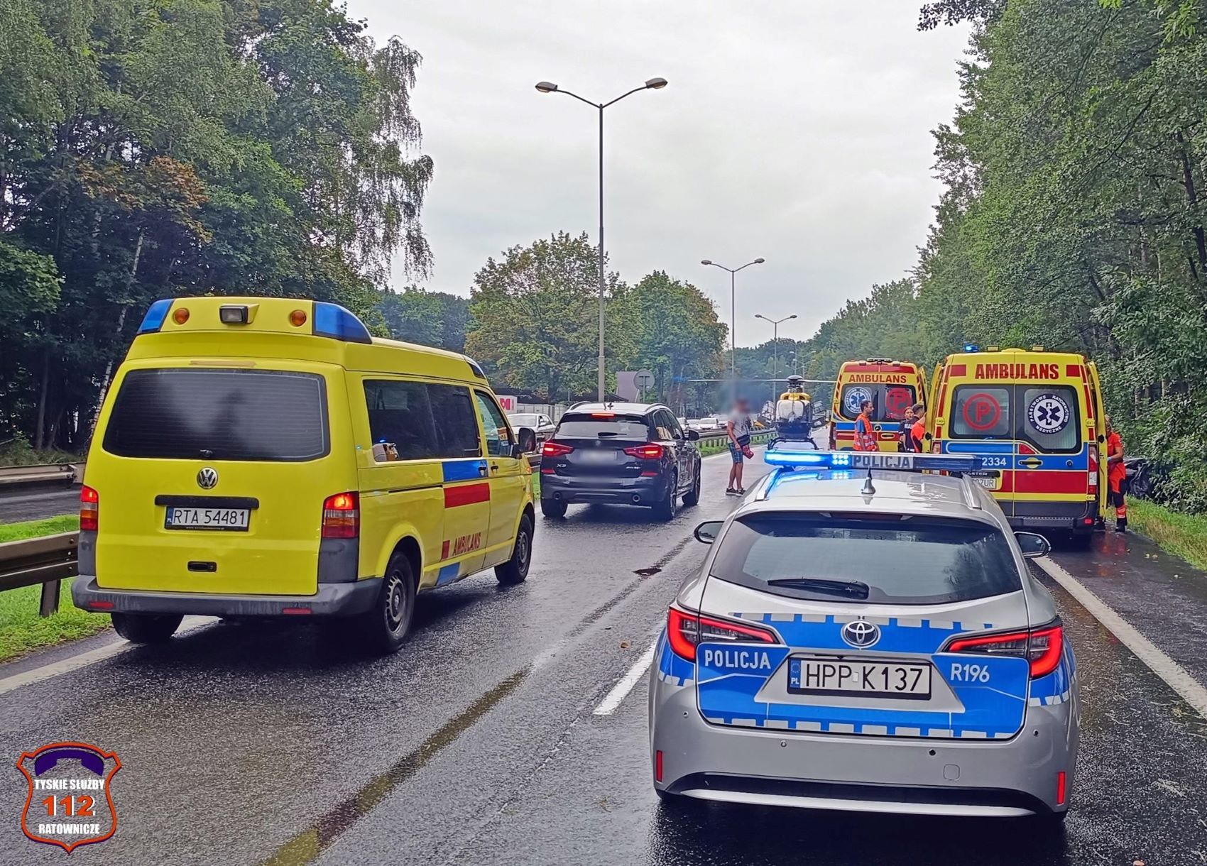 Tragiczny wypadek w Katowicach, Giszowiec, DK86, godz. 15