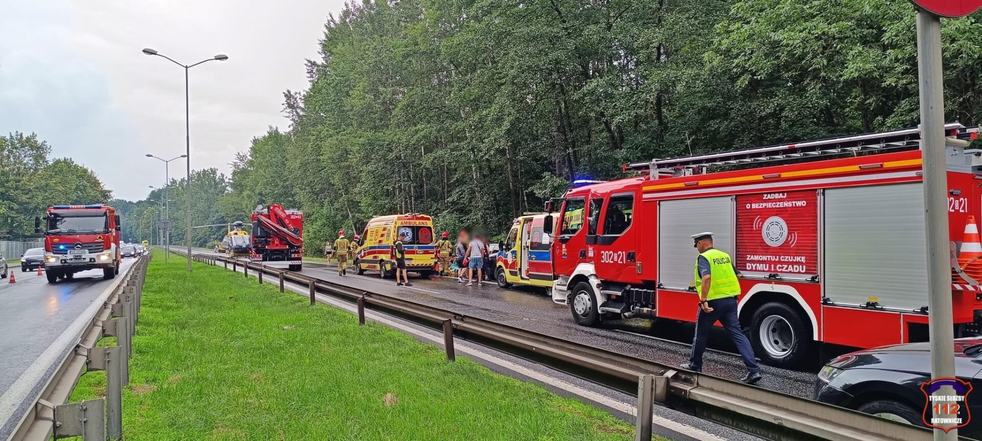 Tragiczny wypadek w Katowicach, Giszowiec, DK86, godz. 15