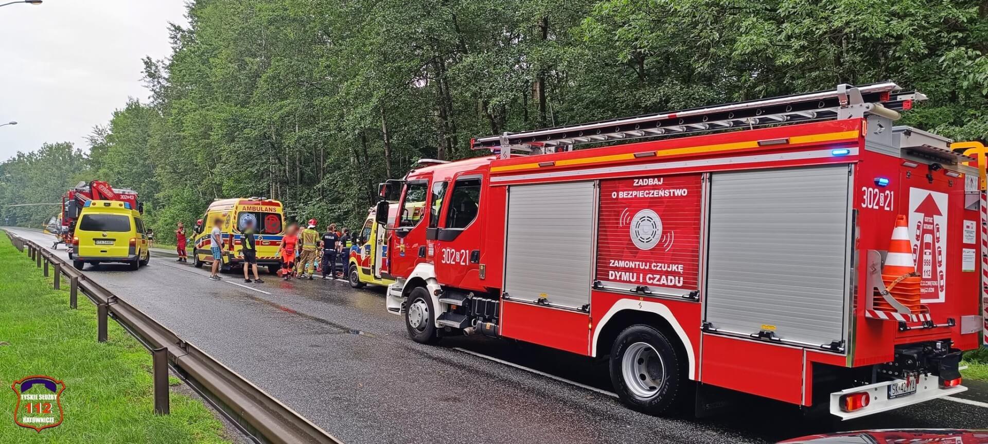 Tragiczny wypadek w Katowicach, Giszowiec, DK86, godz. 15