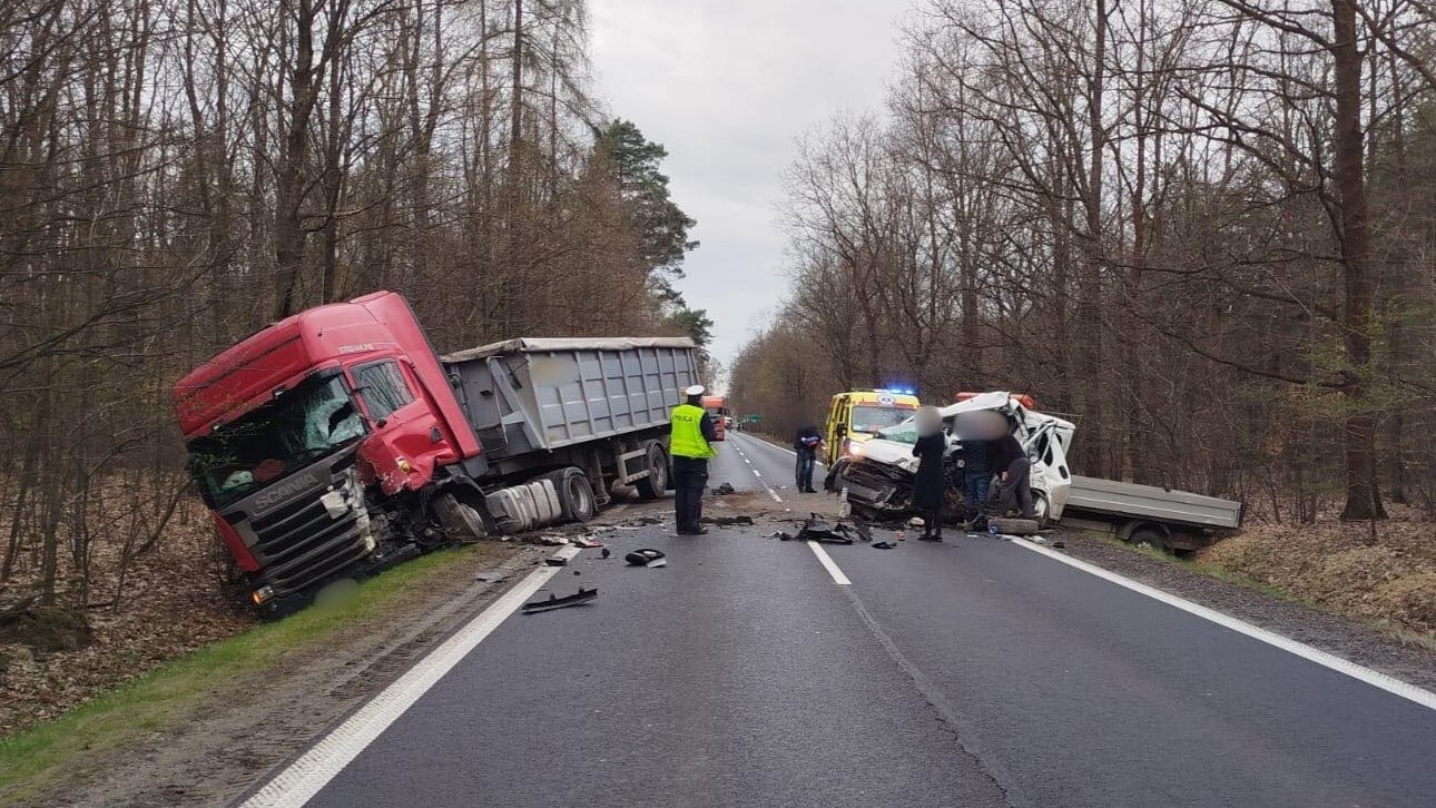 Wypadek DK78 Swierklaniec