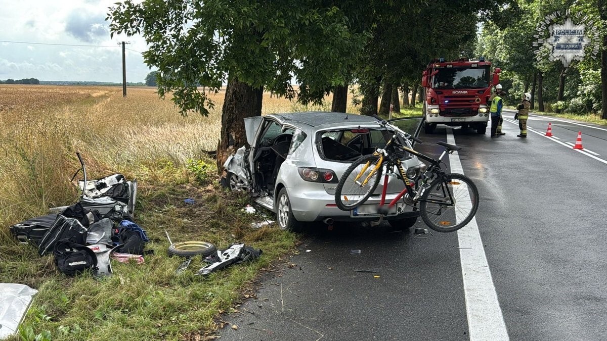 Wypadek DK43 powiat kłobucki