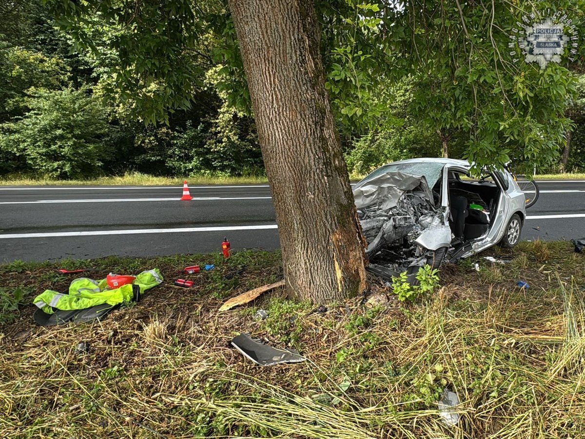Wypadek DK43 powiat kłobucki